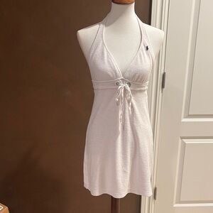 Ralph Lauren White Halter Swim Coverup